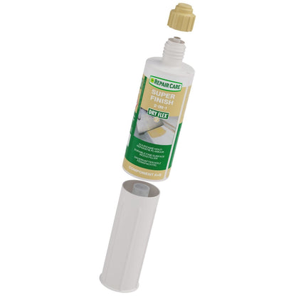 DRY FLEX Super Finish 2-in-1 cartridge shown open with cap and sleeve