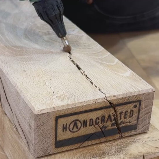Wood Repair WR 360 Knot Filler Gun in use