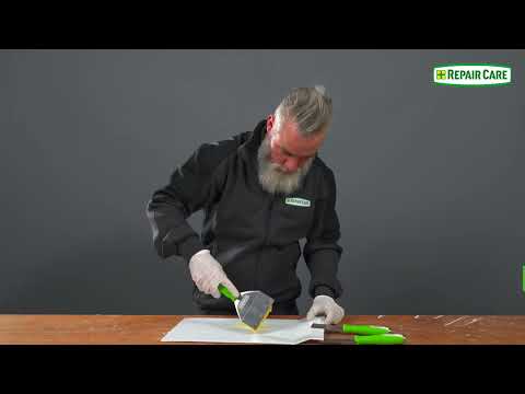Priming with DRY FIX UNI and filling with DRY FLEX 4 – Repair Care tutorial