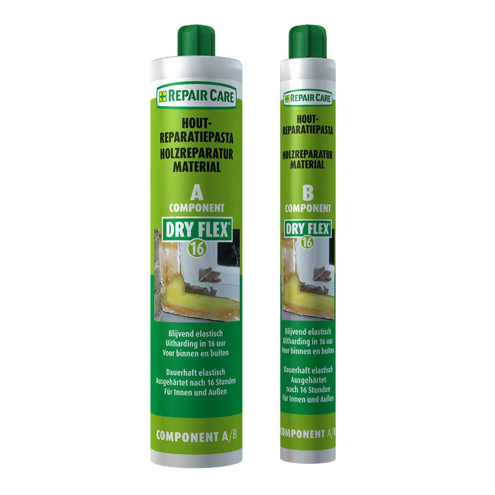 Repair Care DRY FLEX 16 elastic two-component wood filler, A plus B, 13.5 fl oz