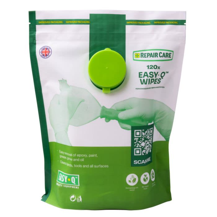 Repair Care EASY-Q cleaning wipes, tub of 120
